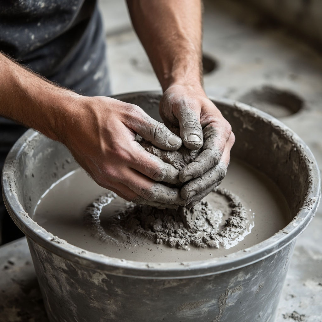 Приготовление артбетонной смеси
